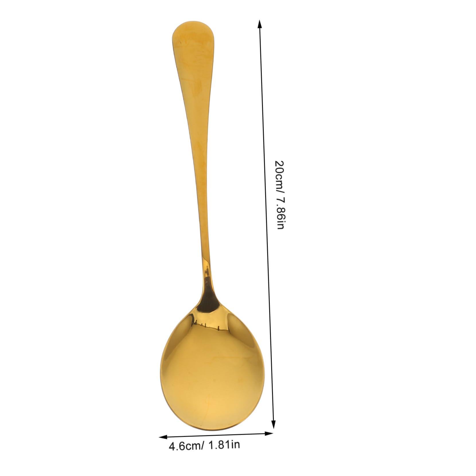 FUNOMOCYA Chic Gold Salad Fork Spoon Set Sturdy Stainless Steel Serving Set Cake Spoon for Home Occasions