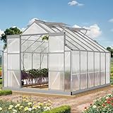 YITAHOME 10x12FT Polycarbonate Greenhouse for Outdoors,...