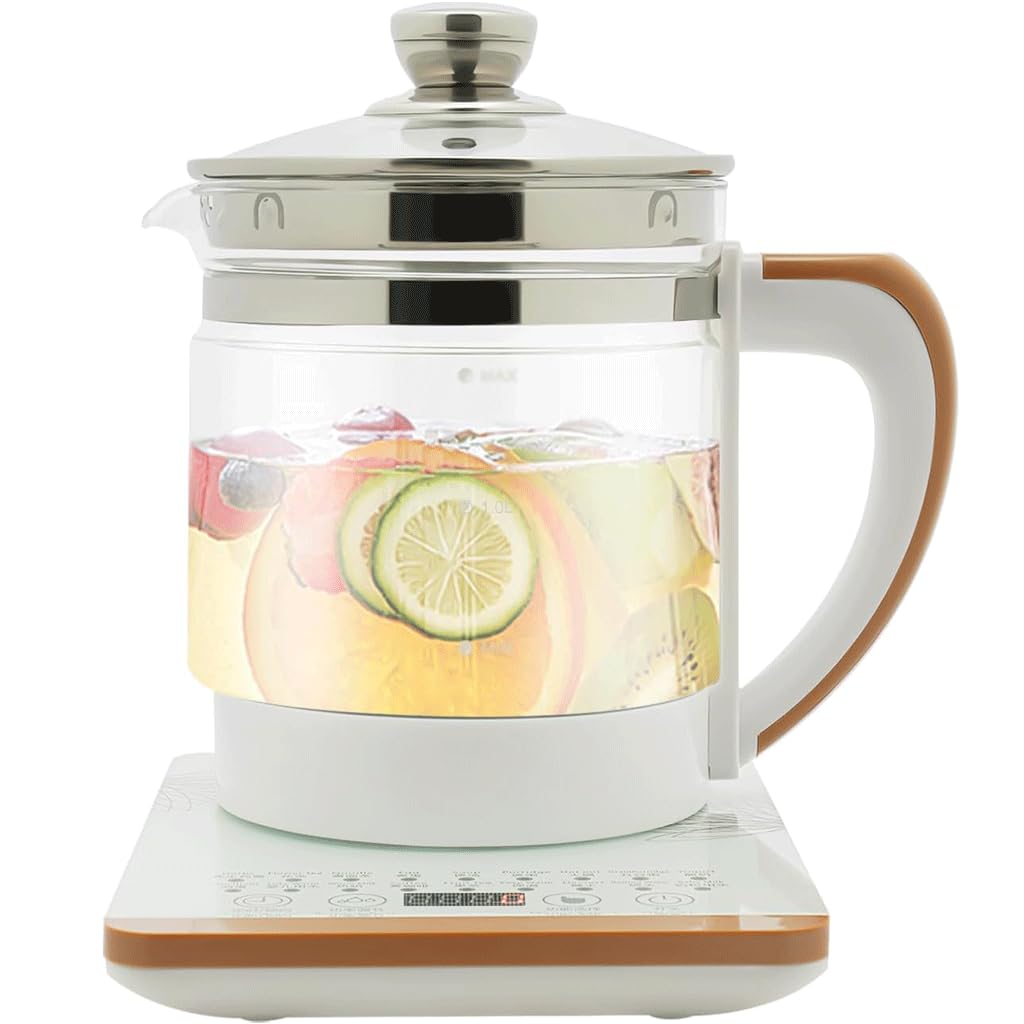 OZLMBERN Electric Kettle Health Pot Glass Flower Tea Pot Multi-functional Tea Maker Electric Kettle Decoction Pot