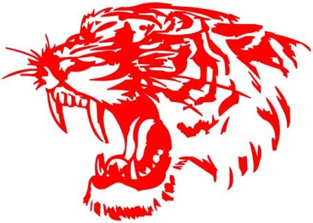 Amazon Co Jp Rebias タイガー ステッカー Aタイプ エンブレム 虎 トラ Tiger リアル フェイス 猛獣 汎用 車 バイク カスタム Sticker Ns Sti Tiger A Rd 車 バイク