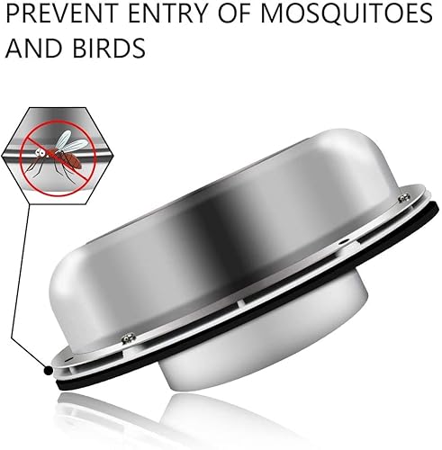 Eco House Solar Powered Roof Vent Exhaust Stainless Steel 5-Inch Fan Ideal For Roof Attic Rv Boats 12 Cfm Only Exhaust Ventilation #TOP6