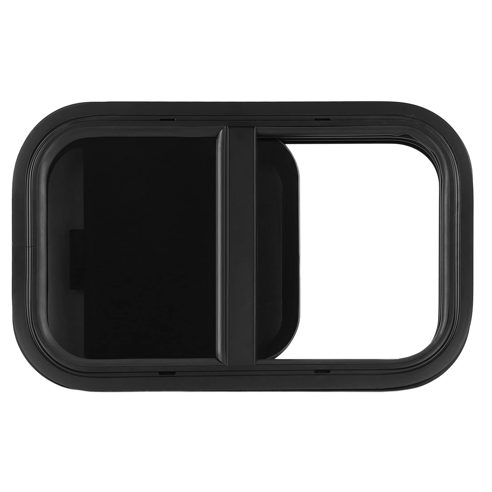 Luqeeg RV Window, Rounded Corner Replacement, Waterproof Sealed UV Proof Polished RV Push Pull Window for Living Rooms, RV, Engineering Car