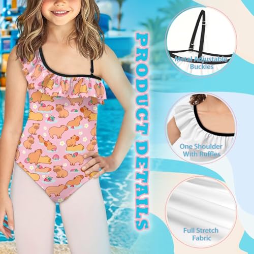 Image of Yzaoxia Girls One Piece Swimsuits Bathing Suit for Kids Swimwear 3-14Y