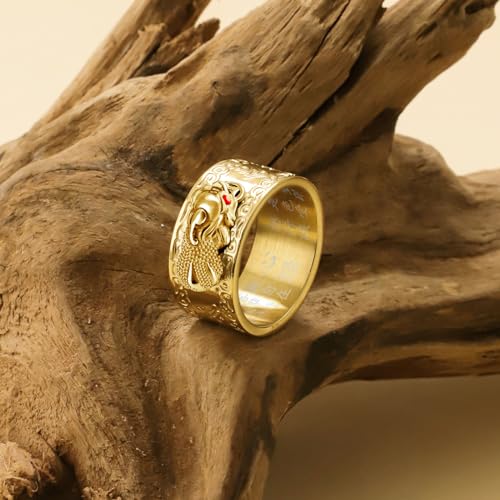 Image of Feng Shui PiXiu Mantra Ring - Lucky Wealth Jewelry