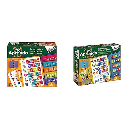 Diset - Yo aprendo a Leer, Juego Educativo a Partir de 5 años & Yo aprendo a Contar, Juego Educativo a Partir de 5 años