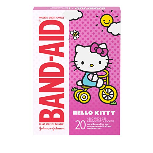 Band-Aid Brand Adhesive Bandages For Minor Cuts And Scrapes, Featuring Hello Kitty For Kids, Assorted Sizes 20 Ct #TOP6