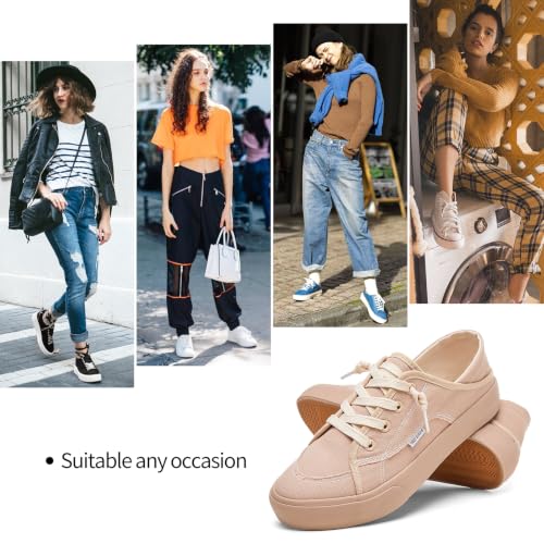 Image of hash bubbie Women's Slip on Canvas Shoes Non Slip Fashion Sneakers Loafers