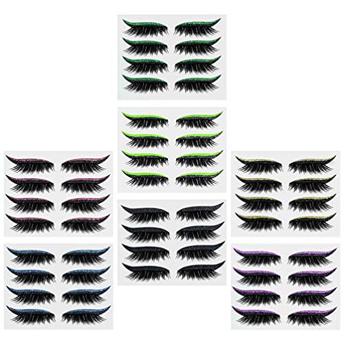 Beaupretty 28 pares adhesivos de delineador reutilizables miniatura 1