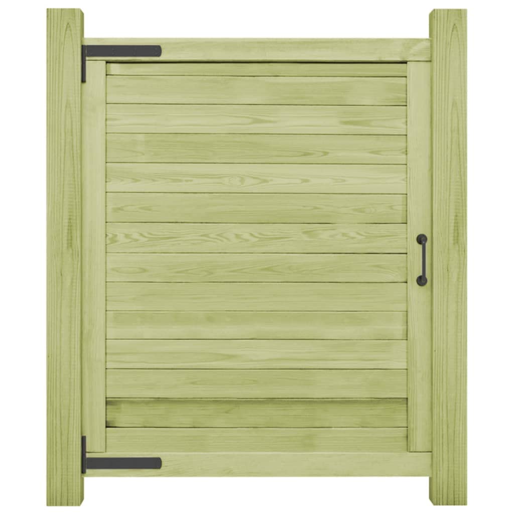 Puerta valla de jardín contra la humedad en madera de pino impregnada de 125x100 cm
