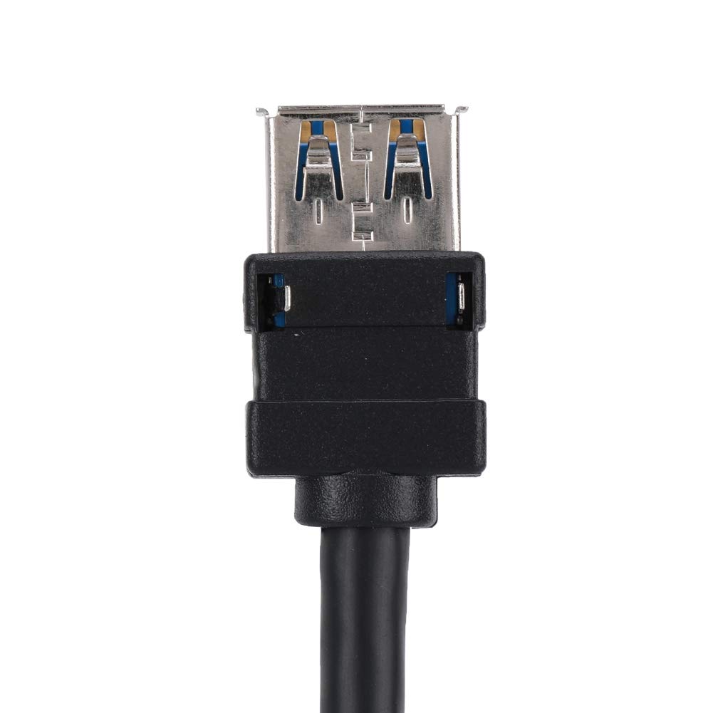 Cavo USB 3.0 Per Montaggio A Pannello Frontale - 19/20 Pin Femmina A Doppia USB-A Femmina Con Piedini, 0,6 M