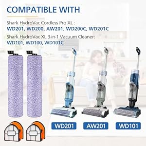 WDB1F2 Replacement Brushroll & Filter Bundle Compatible with Shark Hydrovac WD101 WD201 WD100 WD200 AW201 WD200C WD201C WD101C HydroVac XL 3-in-1 Vacuum Cleaner,Compare Parts WDB1, WDB2, WDFF1, WDFF2 WDB1F2 Replacement Brushroll Filter Bundle Compatible with Shark Hydrovac WD101 WD201 WD100 WD200 AW201 WD200C WD201C WD101C HydroVac XL 3 in 1 Vacuum CleanerCompare Parts WDB1 WDB2 WDFF1 WDFF2