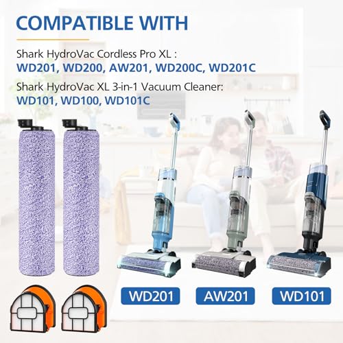 WDB1F2-Replacement-Brushroll-Filter-Bundle-Compatible-with-Shark-Hydrovac-WD101-WD201-WD100-WD200-AW201-WD200C-WD201C-WD101C-HydroVac-XL-3-in-1-Vacuum-CleanerCompare-Parts-WDB1-WDB2-WDFF1-WDFF2 WDB1F2 Replacement Brushroll Filter Bundle Compatible with Shark Hydrovac WD101 WD201 WD100 WD200 AW201 WD200C WD201C WD101C HydroVac XL 3 in 1 Vacuum CleanerCompare Parts WDB1 WDB2 WDFF1 WDFF2