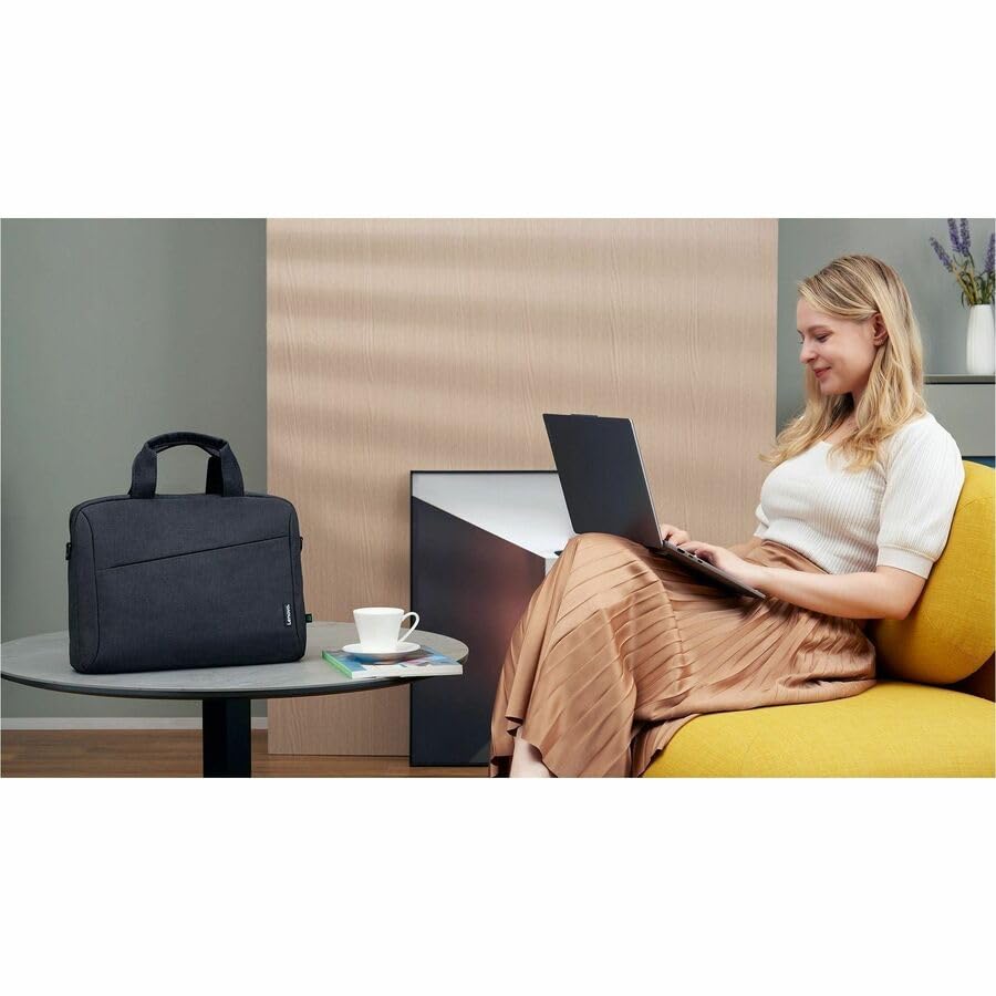 Image of Lenovo Laptop Bag T210, Messenger Shoulder Bag for Laptop or Tablet, Sleek, Durable & Water-Repellent Fabric