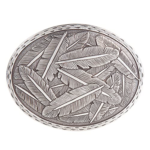 Nocona Boots Mens Silver Feather Buckle N/A N/A