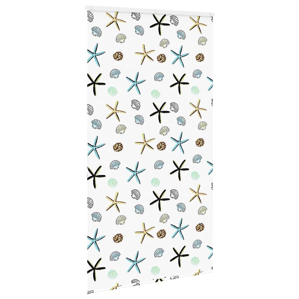 Store Enrouleur de Douche avec Cassette en PEVA Motif crustacés Largeur Tissu 126 cm Hauteur 240 cm avec chaîne réglable sécurité Enfant et Accessoires de Montage idéal Salle de Bains