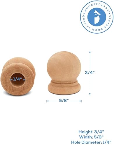 Vista 11 de Pequeños remates de madera, remates de madera de 2-3/4 pulgadas para manualidades, decoración de bricolaje y manualidades de remates de madera