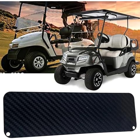 OZ-USA Carbon Fiber Golf Ball Holder Dash Cover Plate Compatible with EZGO TXT PDS Electric Cart 36V 48V Cover