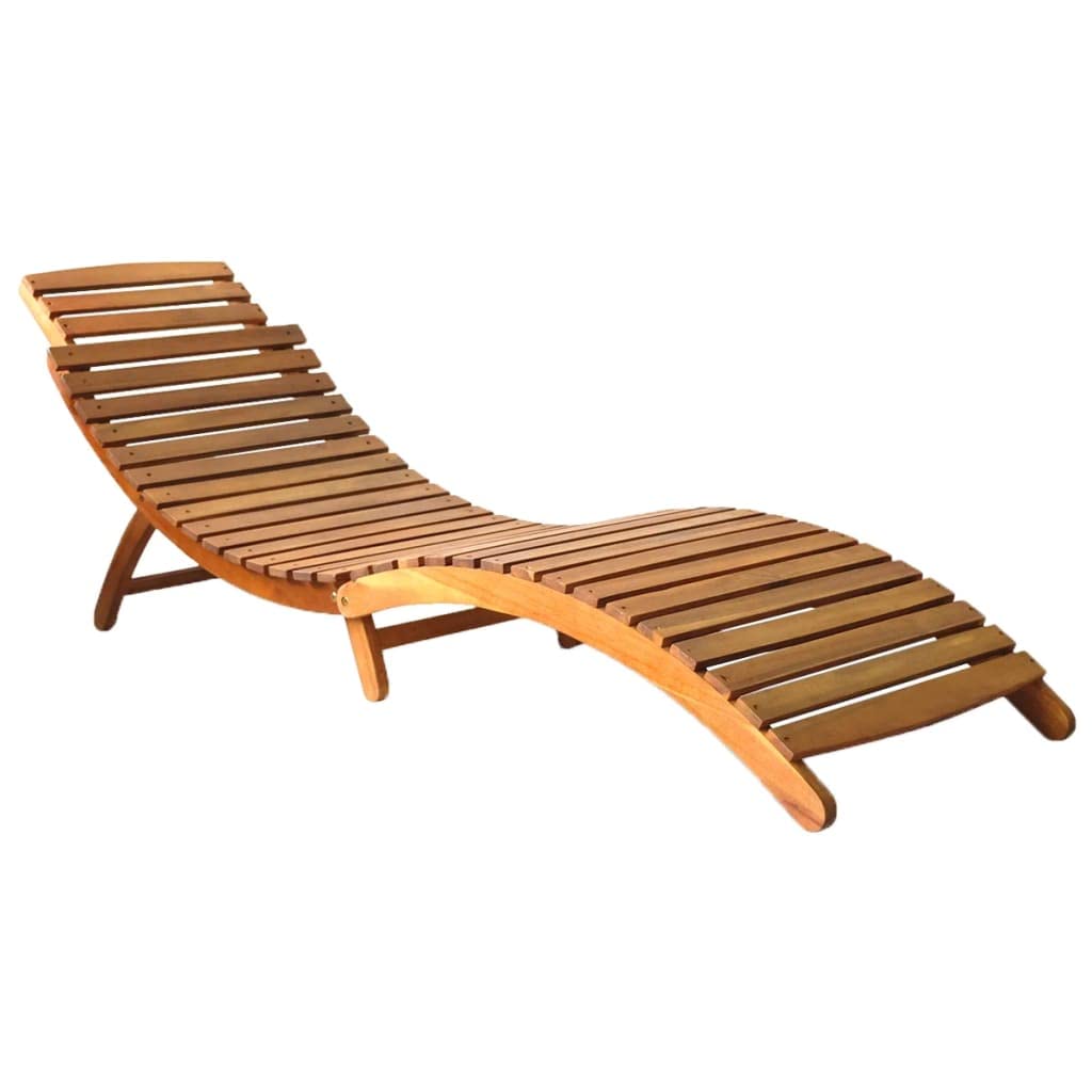 Esterilla Playa Plegable,Silla de Playa Plegable Ligera,Tumbona de jardín con cojín Madera Maciza de acaciaAdecuado para Balcones, Jardines, Patios