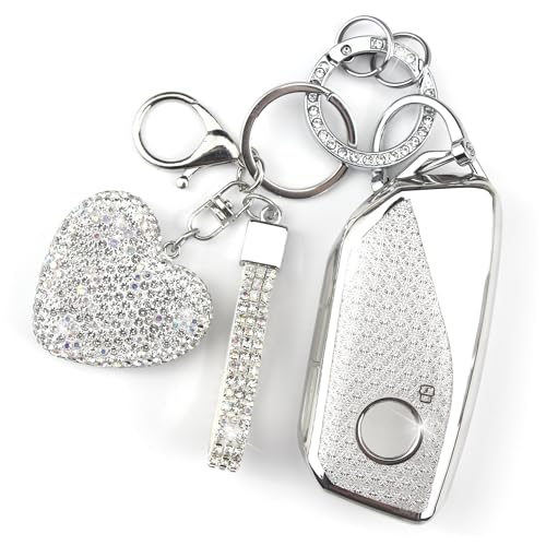 Coque de clé BMW élégante avec strass pour femme - Protection luxe Série 7
