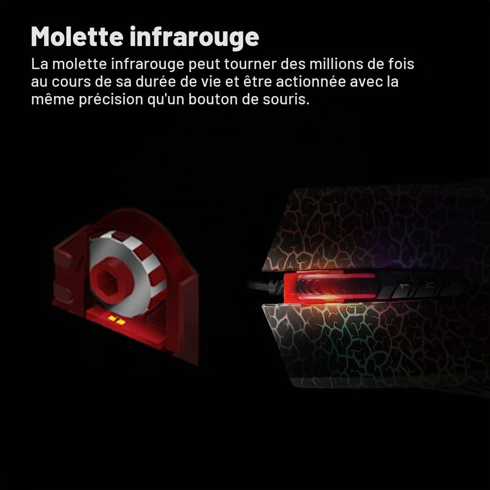 A4Tech Bloody A70 souris USB Laser 4000 DPI - Souris (Ambidextre, Laser, USB, 4000 DPI, Noir)