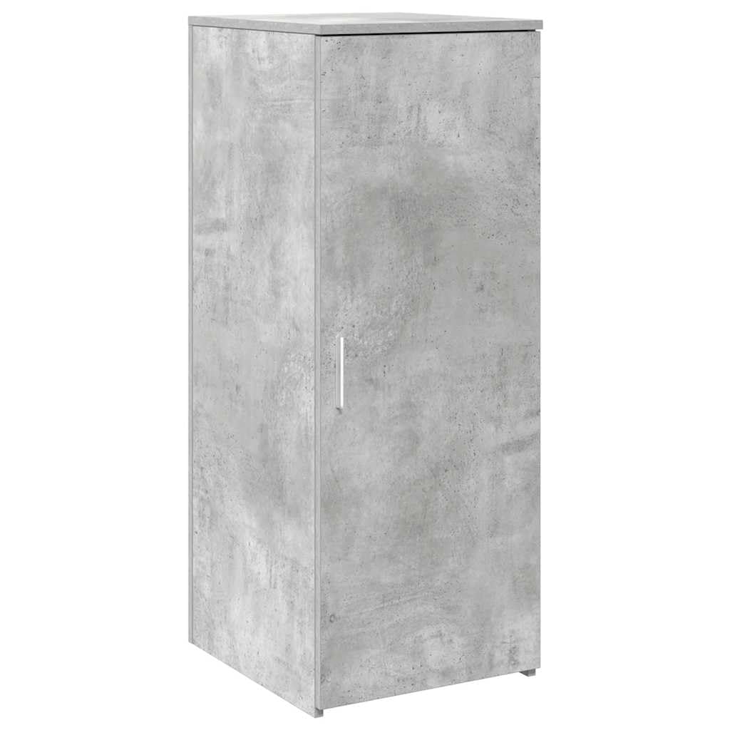 Bancone per ricevimento, grigio cemento, 135 x 50 x 103,5 cm, in legno, 3 pezzi | Bancone moderno effetto cemento per ufficio, studio, hotel e salone con spazio di lavoro e scomparti protetti.