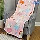 Character World Offiziell lizenzierte Peppa Pig Fleece-Decke | Superweiches, warmes, Verspieltes rosa Design
