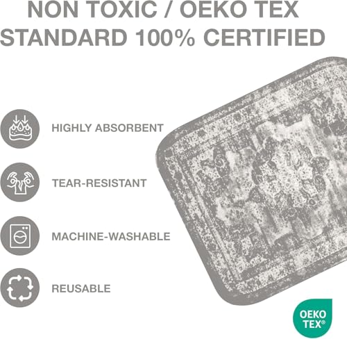 Image of PUPIBOO Washable Pee Pads for Dogs and Cats - Super Absorbent Reusable Puppy Training Pads - 100% Waterproof, Leak-Proof & Non-Slip Whelping Pads for Pet Housebreaking