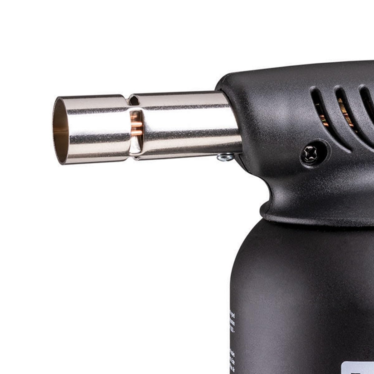 Cannello professionale per saldatura a gas Uso a 360° Accensione piezoelettrica 8 cartucce di gas perforabili EDIZIONE NERA KEMPER