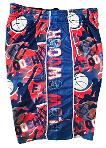 Flow Society Swoosh Blue & Red Attack Boys Shorts - Kids Athletic - Basketball - Baseball - Hockey - Football - Lacrosse2