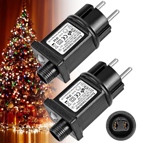 MOOKLIN ROAM 2pcs Fuente de Alimentación LED 31V 6W, IP44 Transformador Luces Navidad Adaptador...