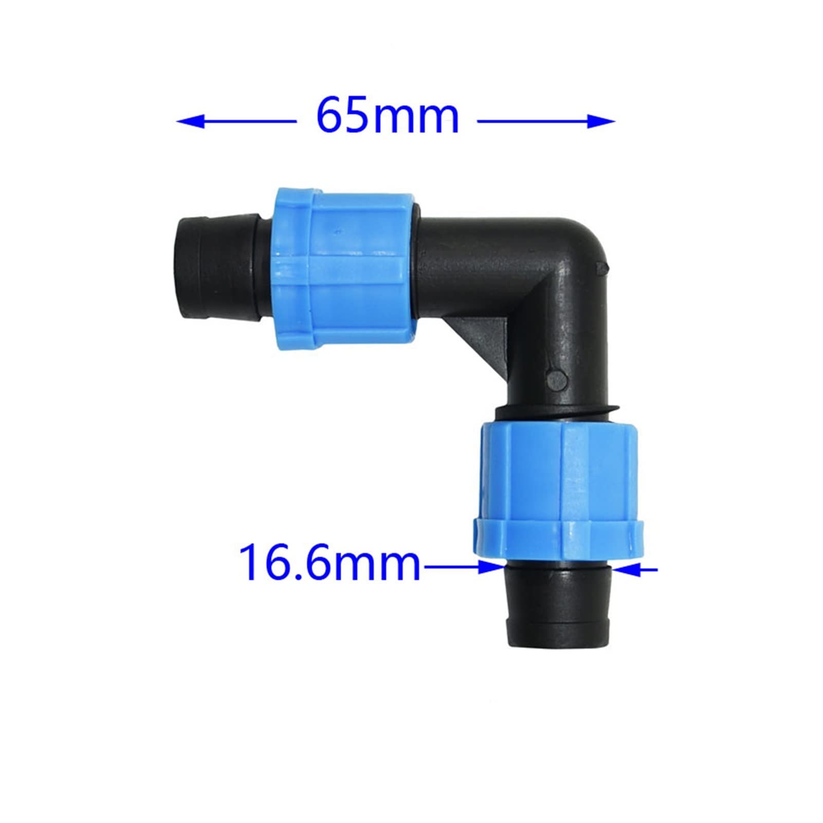 Connecteur de Tuyau D'Arrosage À Économie D'Eau, Lot de 5 Pièces de 16 Mm, Connecteur de Tuyau D'Arrosage À Trois Voies, Connecteur de Réparation Pour Tuyau D'Arrosagericole/16 1I2 Té