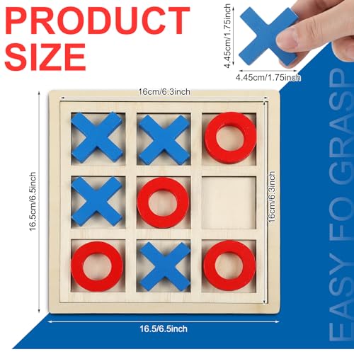 Juego de Mesa Gigante Tres en Raya de Madera miniatura 2