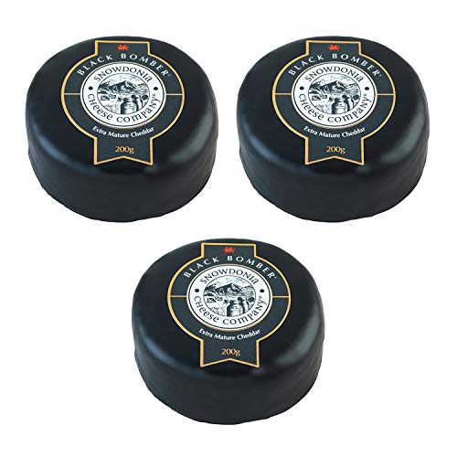  Snowdonia Lot de 3 bomber Cheddar Noir 200 g