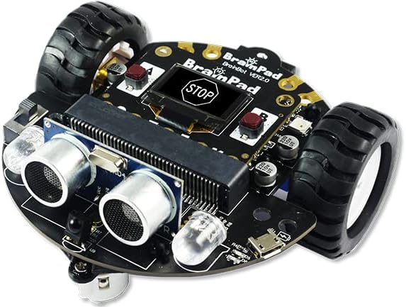 Pulse with Robot Kit, a MakeCode STEM Microcomputer for Coding Robots, Games, & Circuits