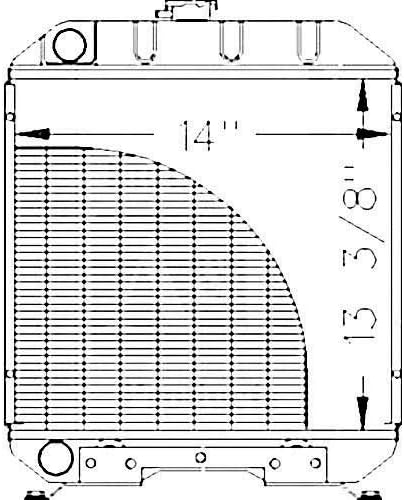 All States Radiator fits Ford 1120 1220 1215 SBA310100610