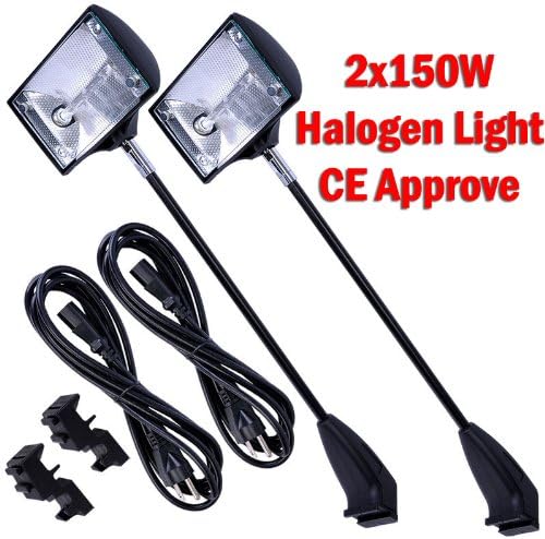 DSM TM 2 X 150w Halogen Spot Light for Trade Show Pop up Booth Podium Super Bright Tension CE Approved