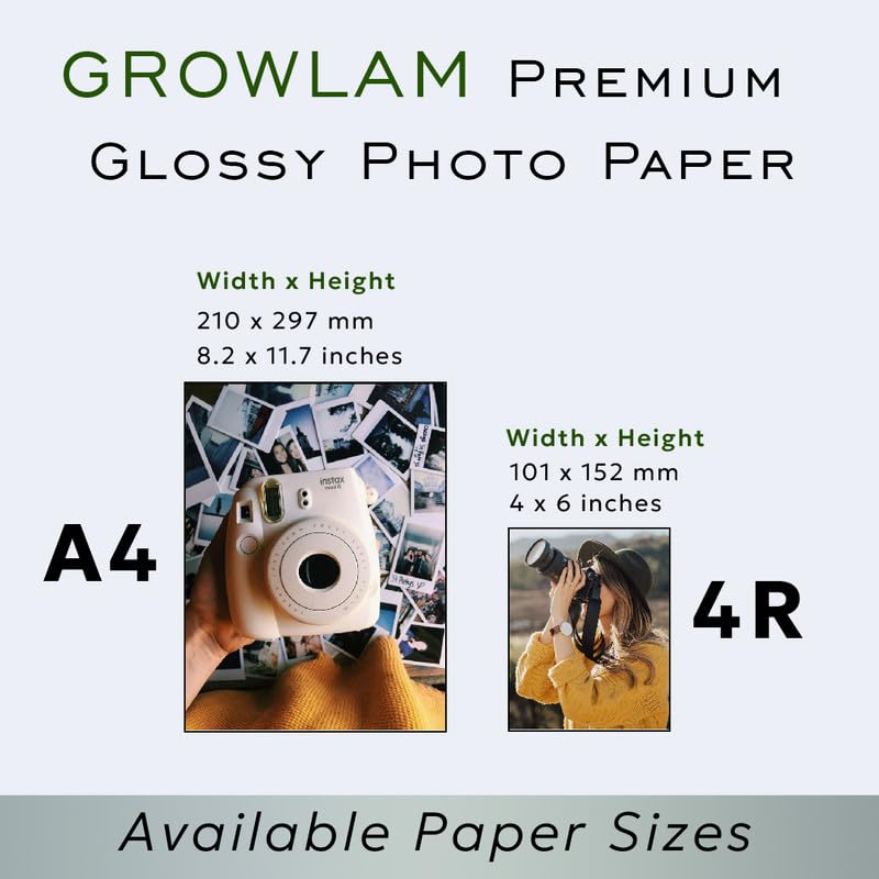 Growlam Premium Glossy Photo Paper 130 GSM 50 SHEETS 3