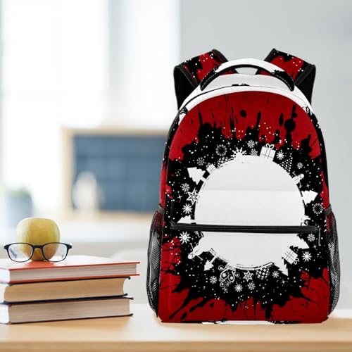 Sac à dos d'école multicolore avec cercle lumineux unique