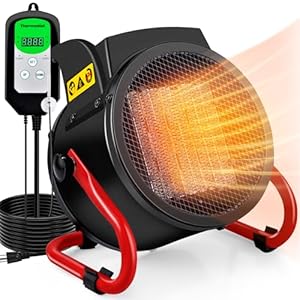 Greenhouse Heater with Thermostat, Auto Power Control with Digital Temperature Display, Fast Heating, Over Temperature Protection, Electric for Winter Plants, Grow Tent, Greenhouse, Flower Room, Patio Greenhouse Heater with Thermostat Auto Power Control with Digital Temperature Display Fast Heating Over Temperature Protection Electric for Winter Plants Grow Tent Greenhouse Flower Room Patio