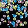 Song Xi 1250PCS 5 Different Lake Blue Crystal Beads for Jewelry Making, Rondelle Glass Beads for Bracelets Necklace, Earring and Making Supplies, Arts and Crafts, AB Color (3/4/6/8/10mm) #4