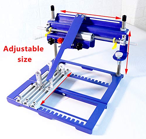 Techtongda 6X8 Inches Cylindrical Screen Printing Machine For 6.7 Inches Diameter Cylinder Silk Screen Printing Press For Pen Cup Bottle #TOP5