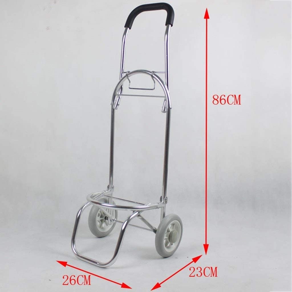 Carrelli elevatori Carrello a Strisce in Alluminio Carrello Piccolo Carrello Portatile Pieghevole Carrello per Uso Domestico Borsa in Tessuto Leggero Auto per Bagagli Anziani Auto conveniente
