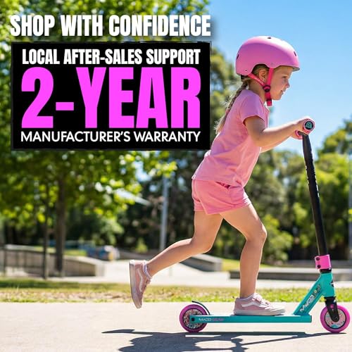 Image of Pro Stunt Trick Scooter for Kids Ages 5-12 - Lightweight Durable Freestyle Kick Scooter for Skatepark and Street - Easy Assembly - Madd Gear MG2