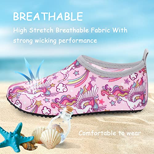 Image of ANLUKE Kids Boys Girls Water Shoes Barefoot Aqua Socks Fast Dry Beach Swim Outdoor Sports Shoes for Toddler