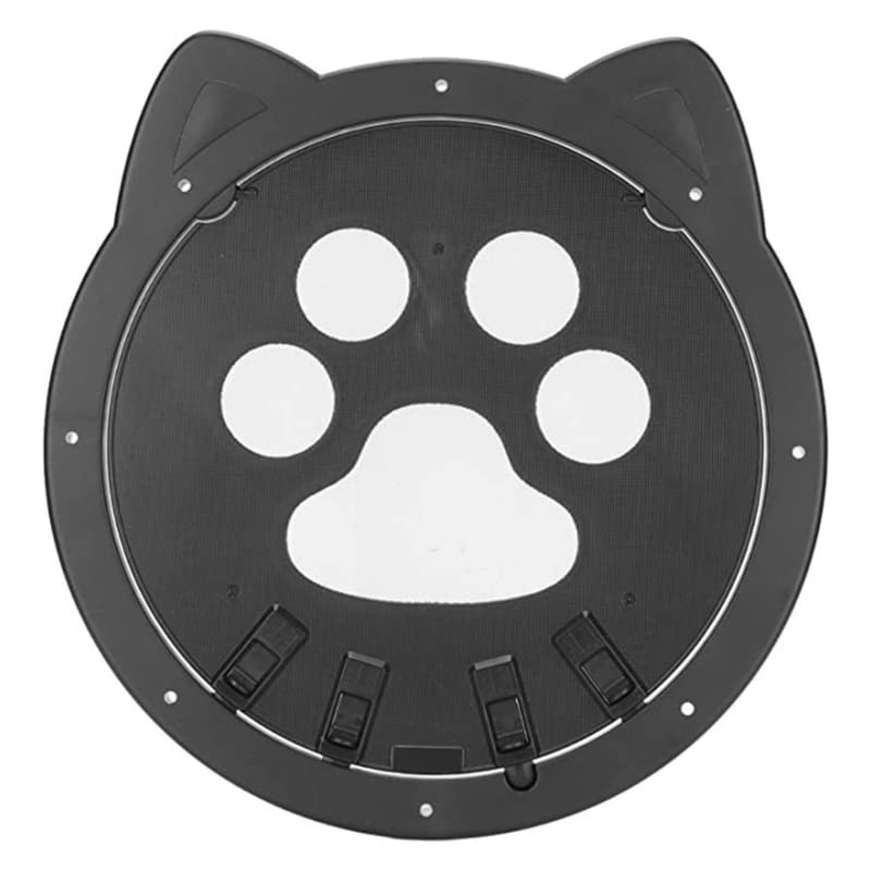 Puerta de perro para puerta mosquitera, puerta de gatos para puerta corrediza, puerta mosquitera para mascotas para perros pequeños, gatos, cierre automático, puerta de inserción para puerta