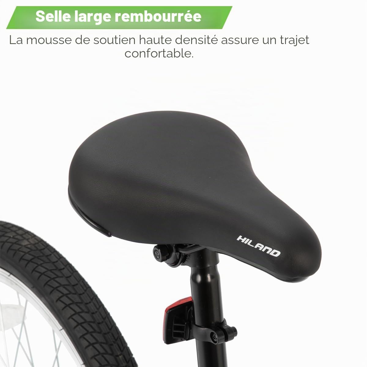 HILAND Vélo BMX Freestyle Enfant 20 Pouces, 4 Pegs en Acier et Roue Libre, avec Rotor 360°, pour Garçon et Fille de 7 à 12 Ans, Noir/Vert/Rouge/Blanc