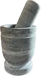 Pilão De Pedra Sabão Resistente Grande