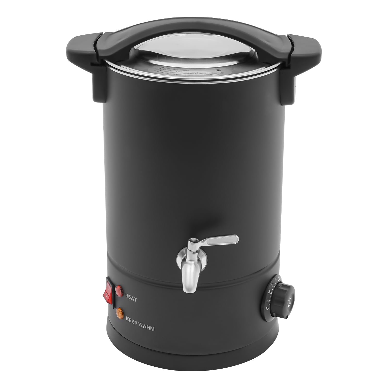 Electric Wax Melter, 110V 1200W Large Commercial Wax Melt Oven, Stainless Steel Wax Melting Pot with Faster Pour Spout & Accurate Temperature Control for Candle Making (8L Black)