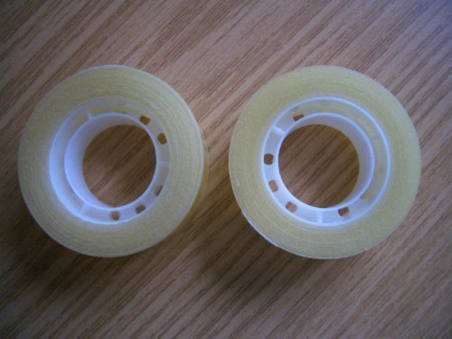 6 x Rolls of Sellotape 19mm x 33m Sticky Clear Tape Easy Tear