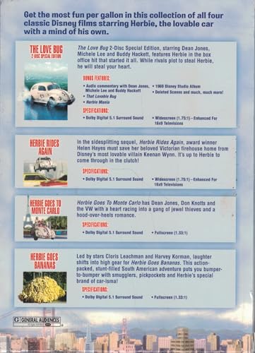 Herbie the Love Bug Collection (The Love Bug/Herbie Goes to Monte Carlo/Herbie Goes Bananas/Herbie Rides Again) image 4